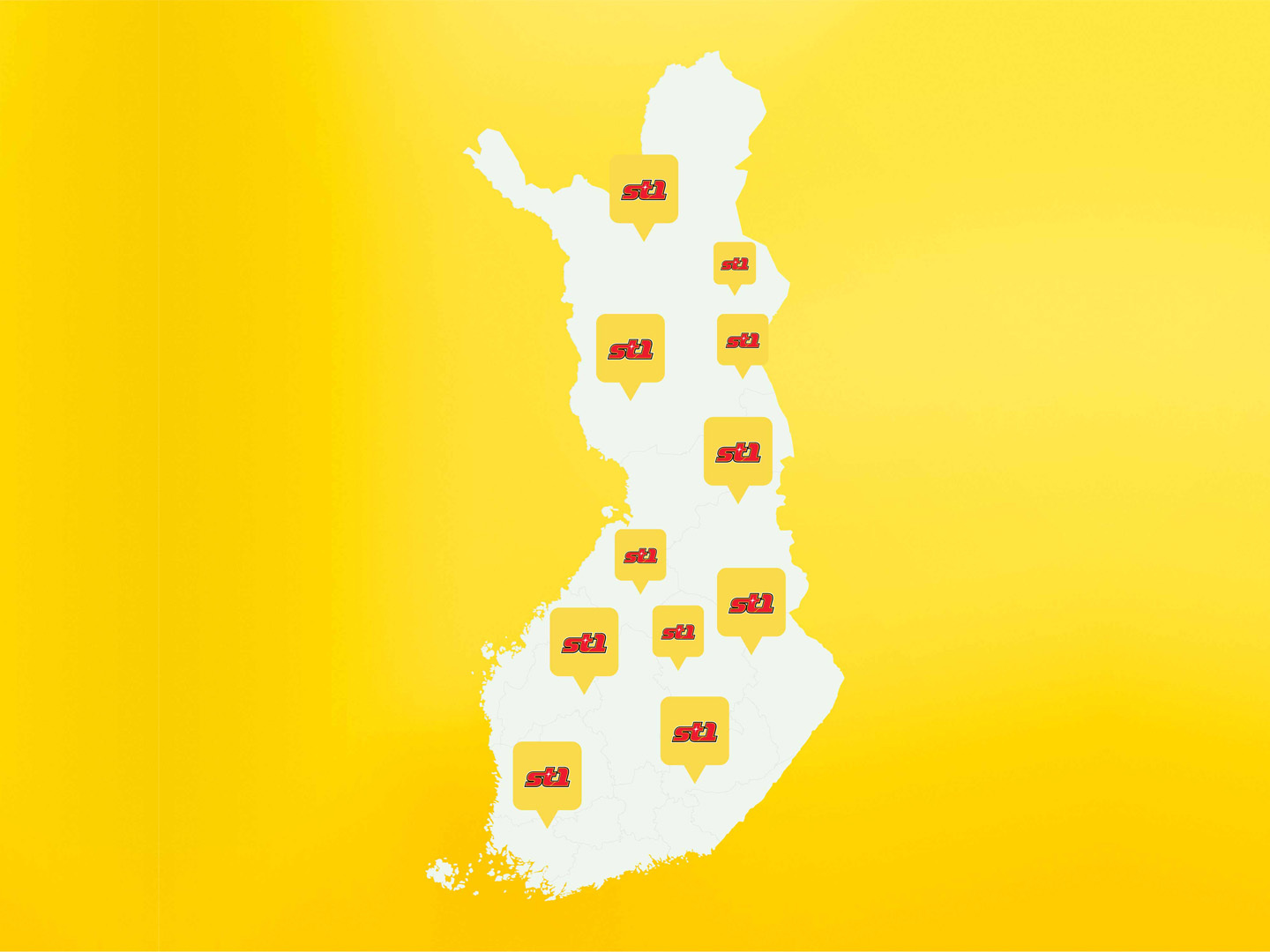 keltainen suomen kartta